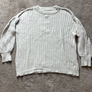 Off white crew neck sweater